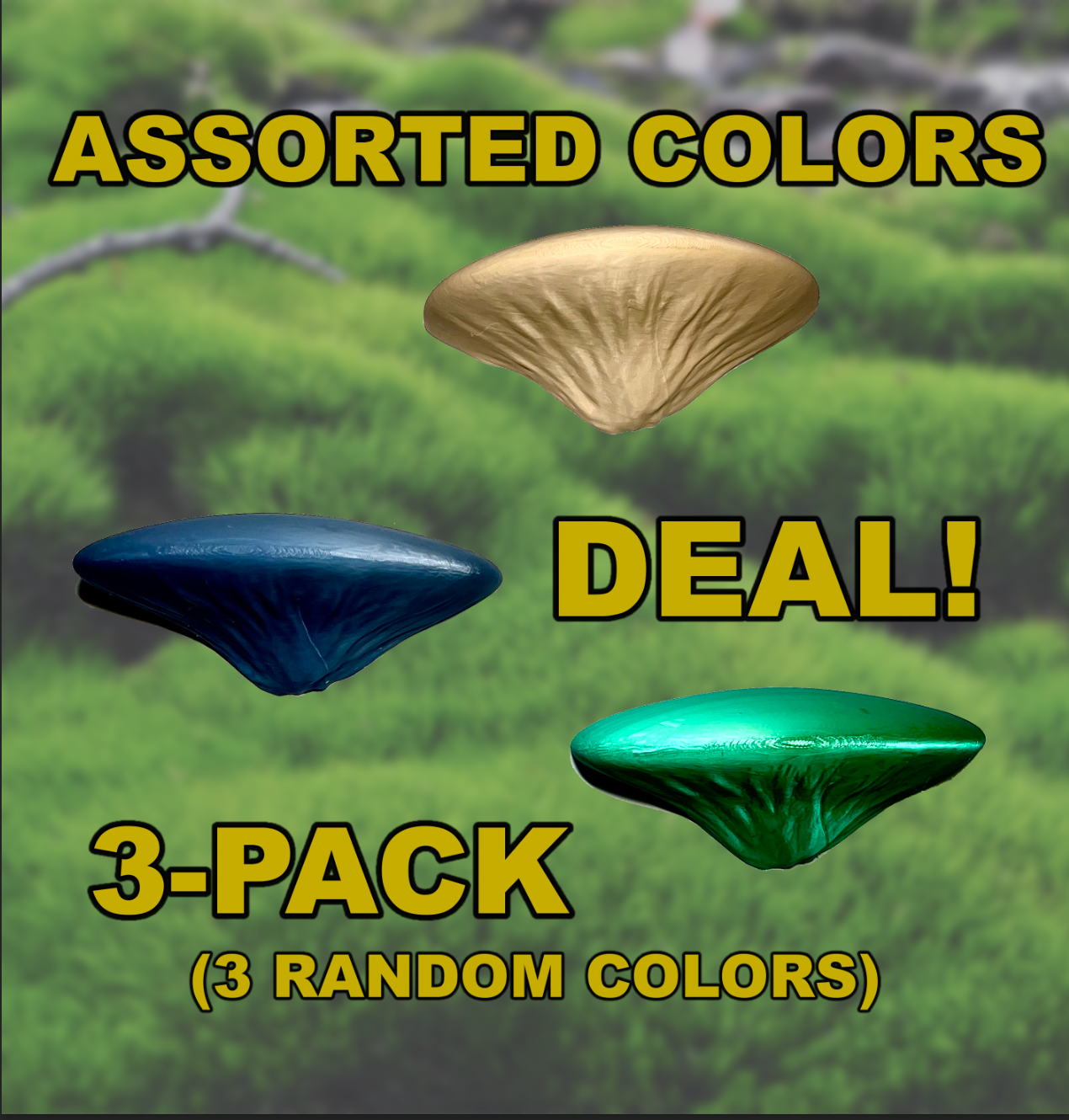 π Mushroom Shelf Trio β 3-Pack Mystery Colors! π