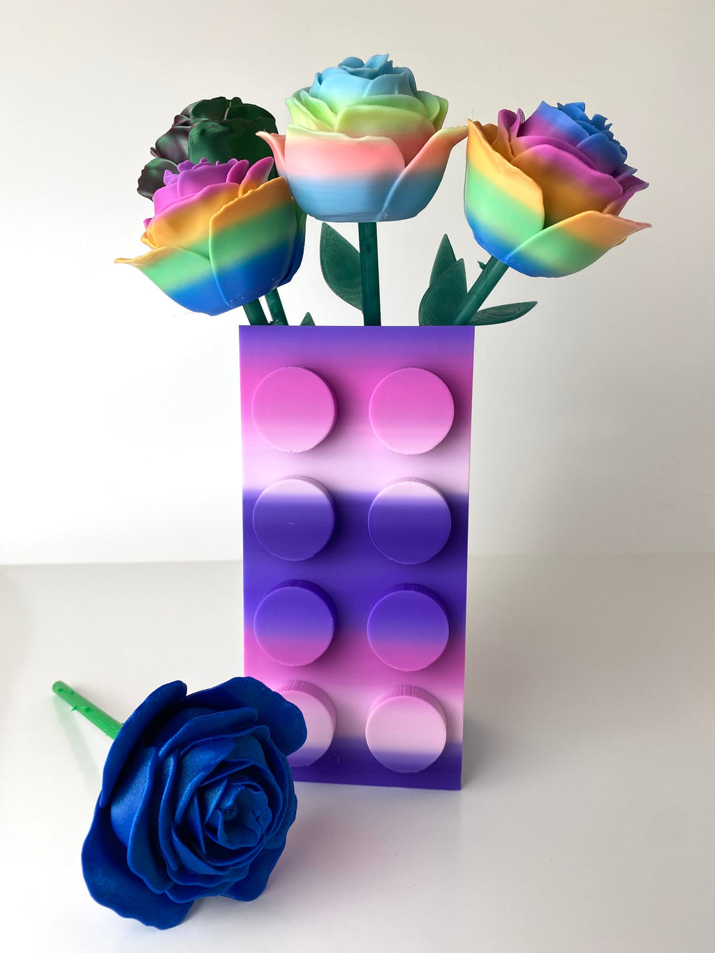 3D Building Block Vase