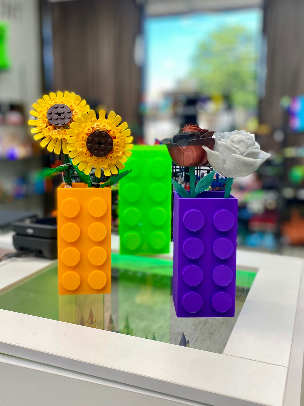 3D Building Block Vase