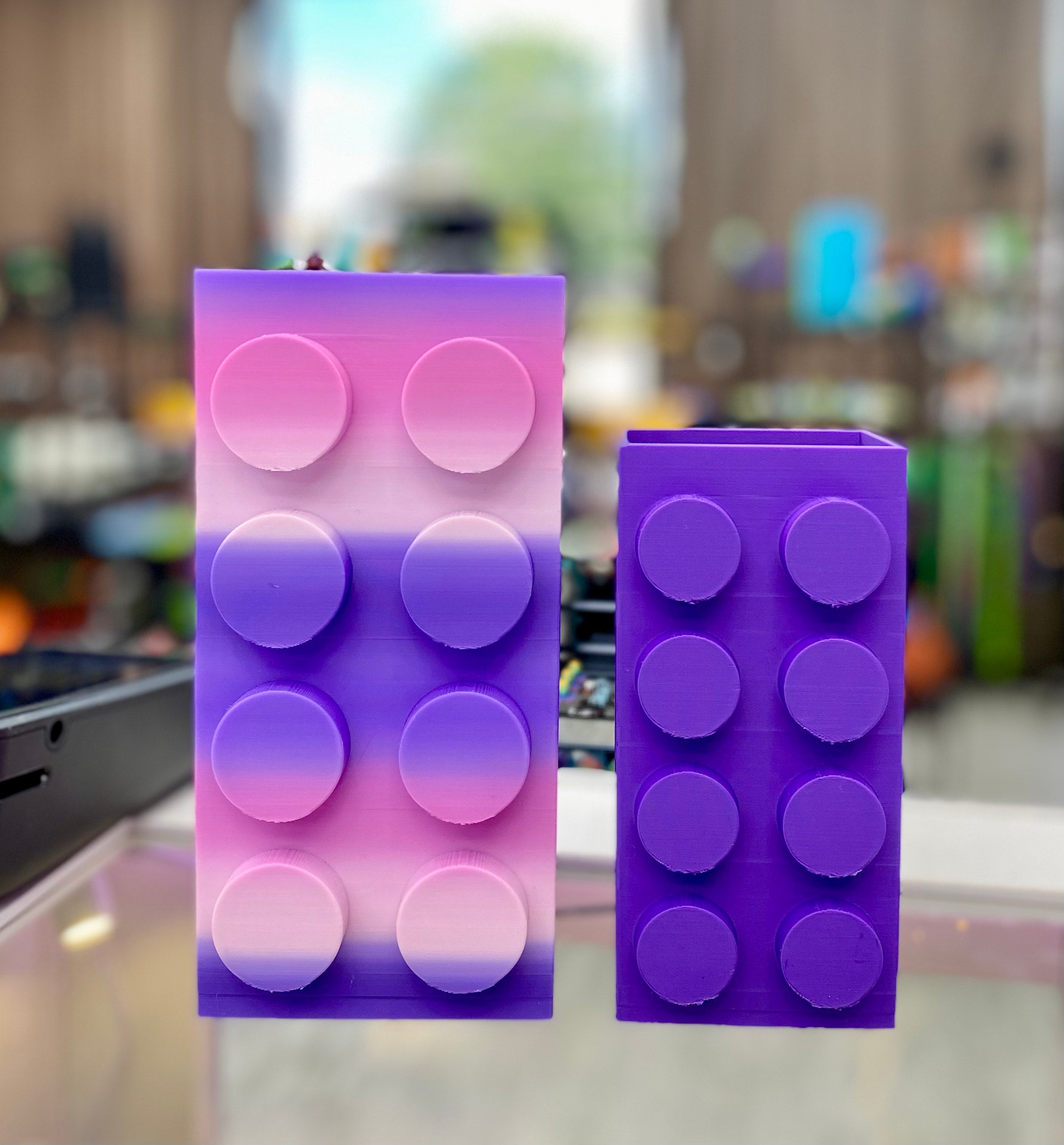 3D Building Block Vase